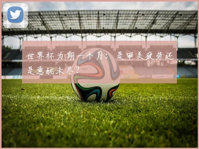 世界杯为期一个月：是审美疲劳还是意犹未尽？